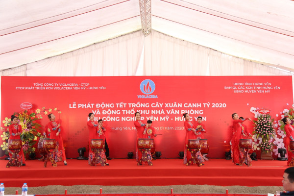 Viglacera phát động Tết trồng cây Xuân Canh Tý năm 2020 và Động thổ khu nhà văn phòng KCN Yên Mỹ - Hưng Yên